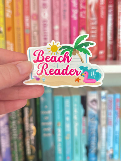 Beach Reader Vinyl Sticker