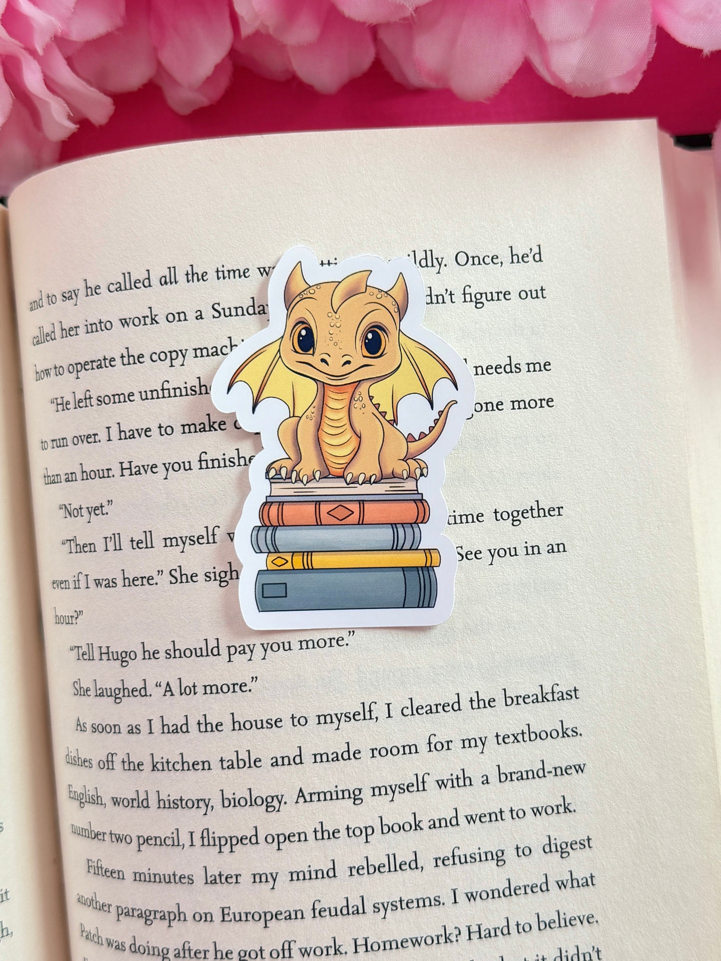 Yellow Dragon Vinyl Sticker