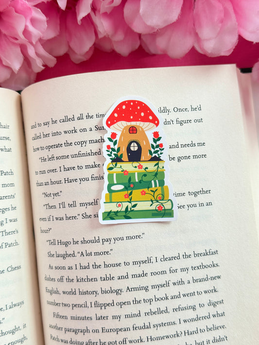 Cottagecore Book Stack Sticker