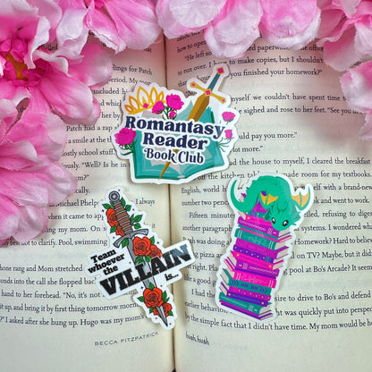 Romantasy Reader Vinyl Sticker
