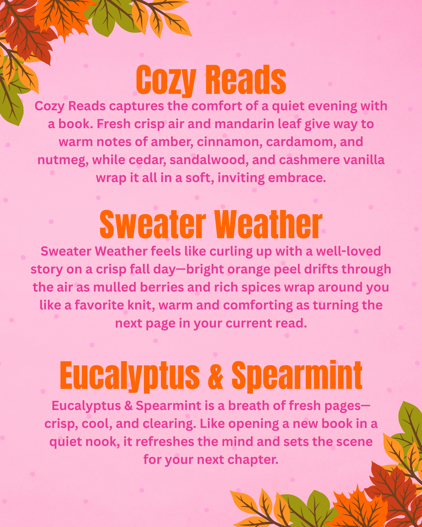 SECONDS: Air Fresheners