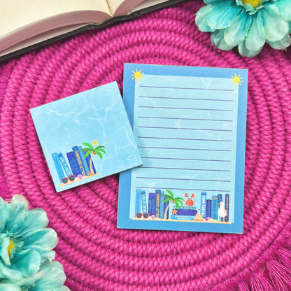 Beach Bookshelf Stationery Set