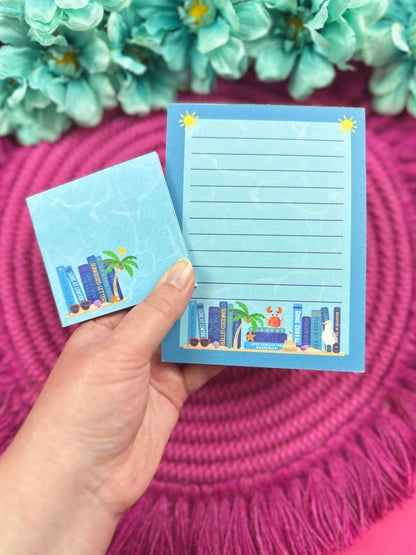 Beach Bookshelf Stationery Set