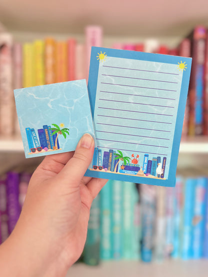 Beach Bookshelf Stationery Set