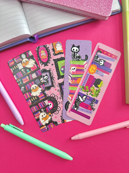 Skeleton Bookshelf Bookmark