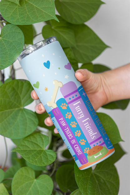 Dog Lover Book Shelf Tumbler
