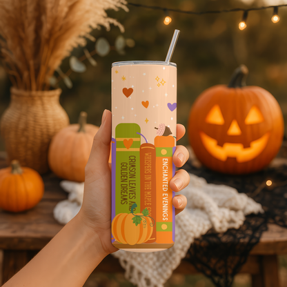 Autumn Bookshelf Tumbler