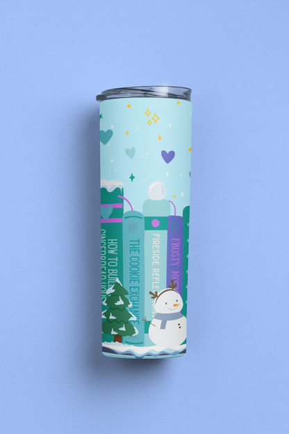 Winter Bookshelf Tumbler Wrap
