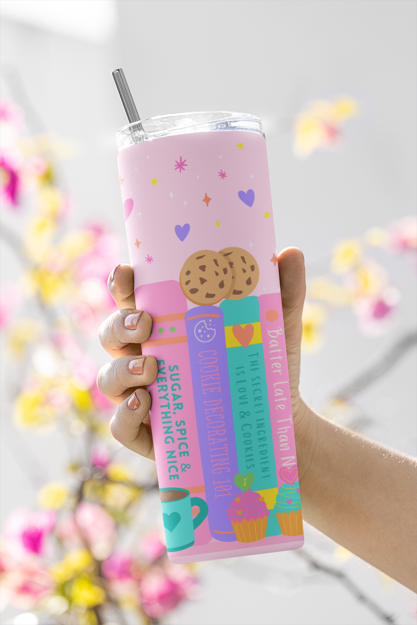 Bakery Bookshelf 20 oz Tumbler Wrap