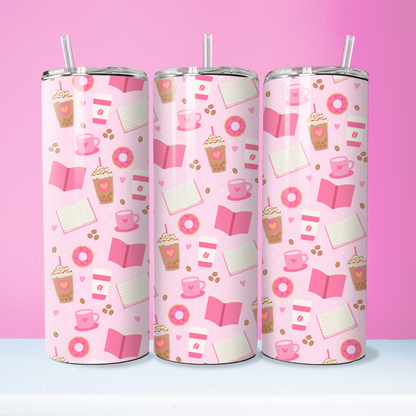 Pink Book Lover Tumbler