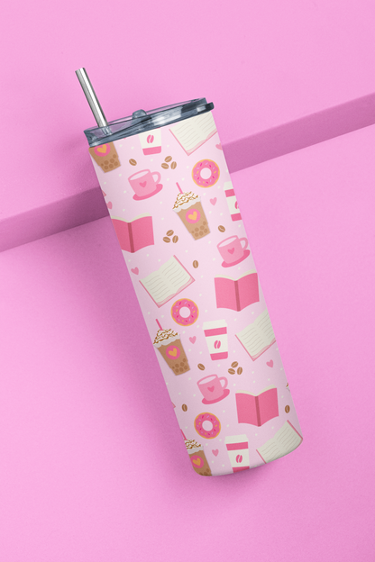 Pink Book Lover Tumbler