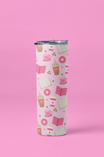Pink Book Lover Tumbler