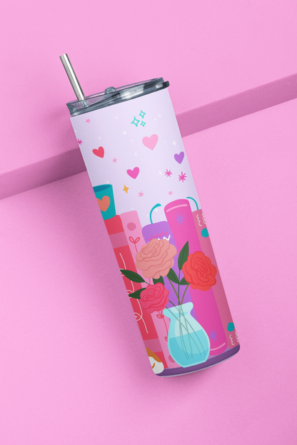 Dog Lover Bookshelf Tumbler