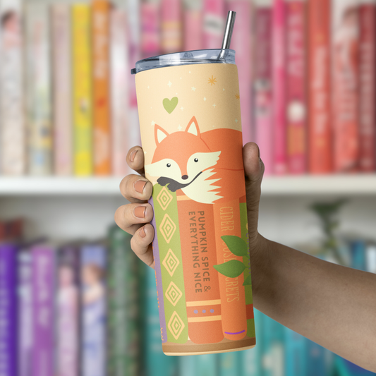 PREORDER:  Autumn Bookshelf Tumbler