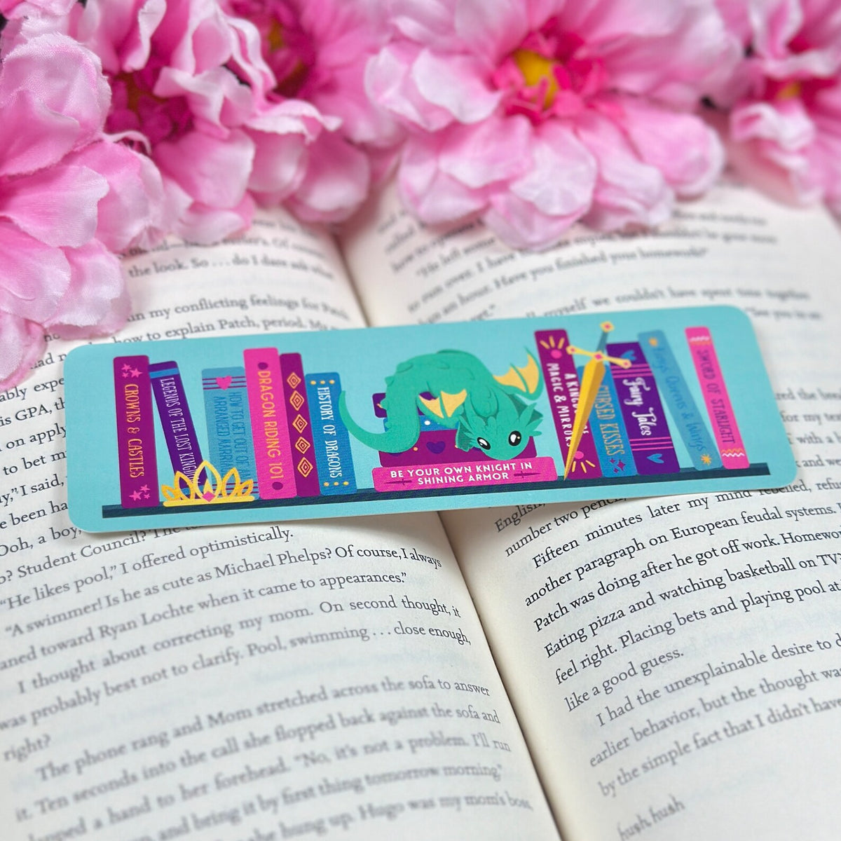 Romantasy Reader Bookshelf Bookmark