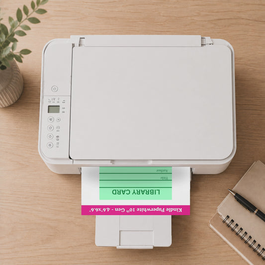 Green Library Card eReader Insert