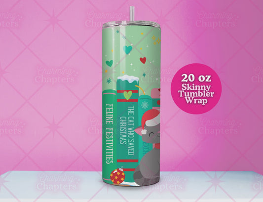 Christmas Cats Tumbler Wrap