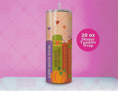 Autumn Bookshelf Tumbler Wrap