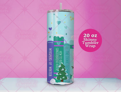 Winter Bookshelf Tumbler Wrap