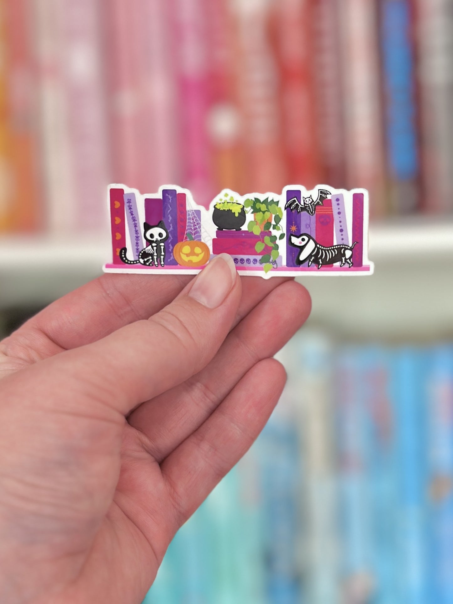 Halloween Bookshelf Sticker