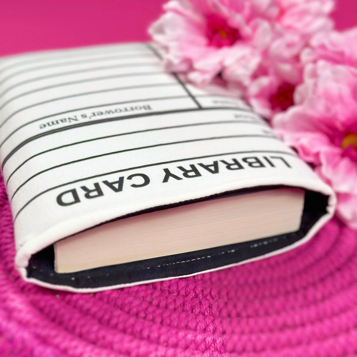 Library Card Book Sleeve MEDIUM: 10"x7" Library Card Book Sleeve MEDIUM: 10"x7"