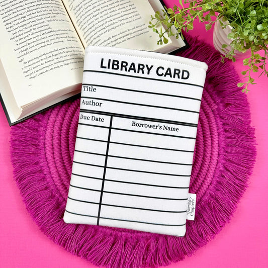 Library Card Book Sleeve