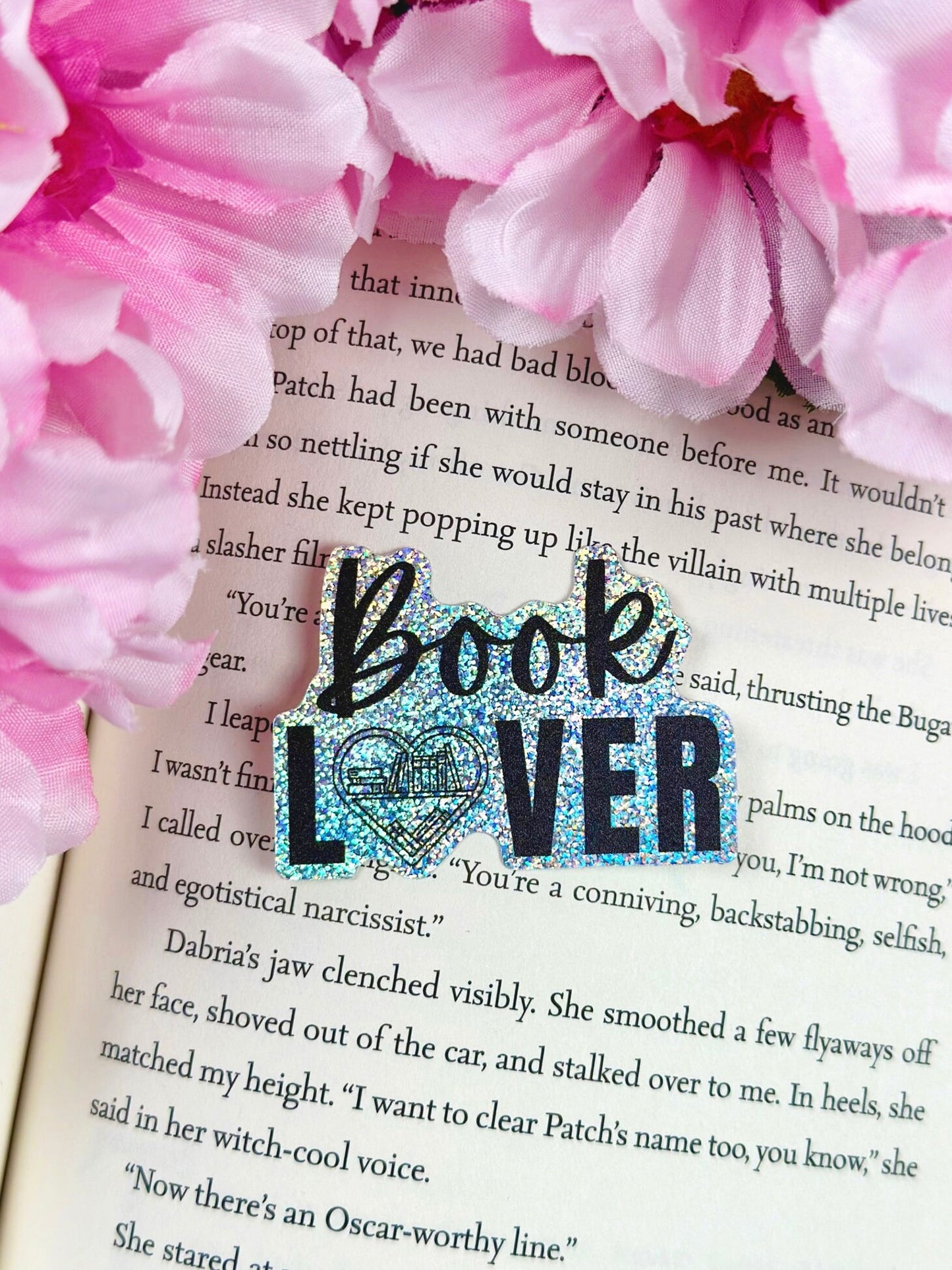 Book Lover Sticker, Book Club Sticker, Holographic Rainbow Sticker, Bookish Vinyl Decal, Kindle Sticker, Book Lover Gift, Reading Sticker